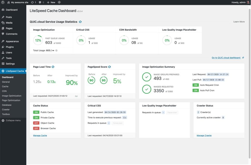 Litespeed WordPress Cache