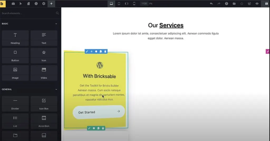 Bricksable Interface