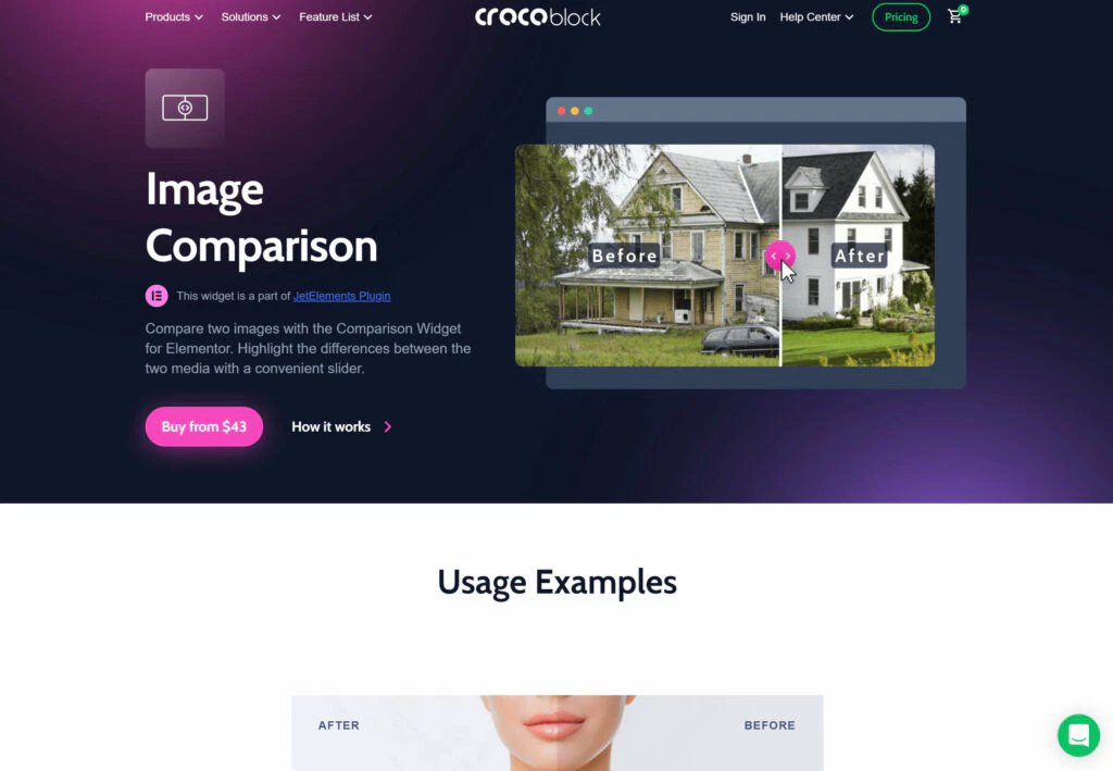 Image Comparison Tool from JetElements