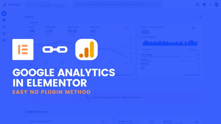 Google Analytics in Elementor